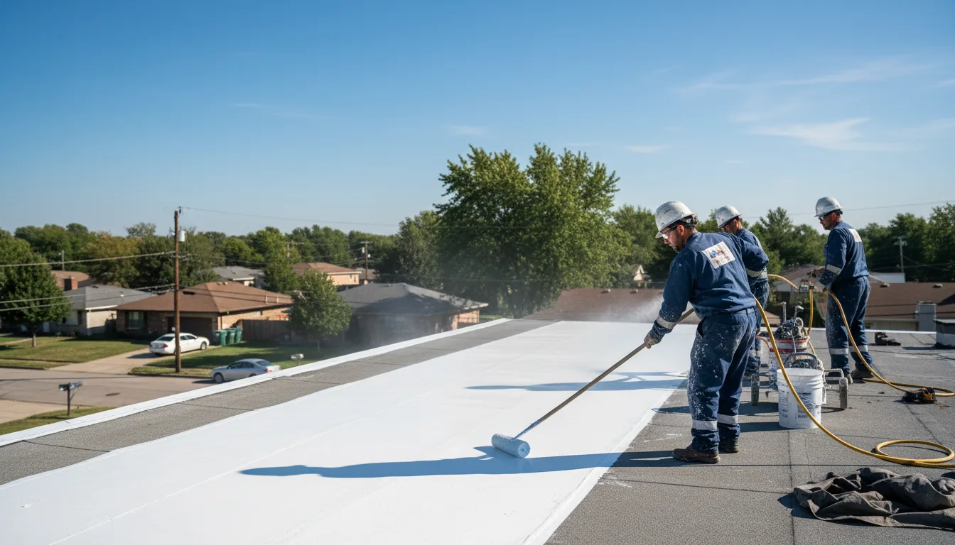 Commercial roof coating in Forest, MS near me